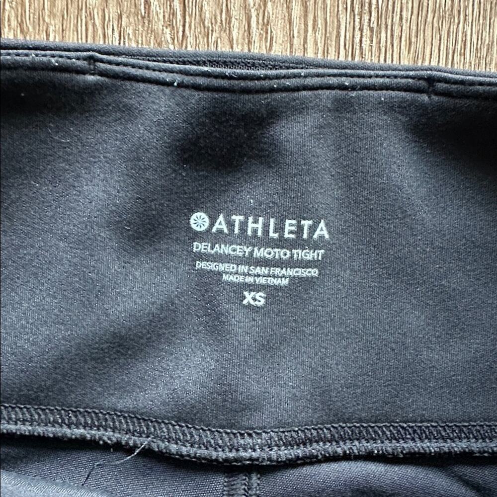Athleta Delancey Moto Tight Leggings Black Size XS - Picture 2 of 6